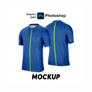 Mockup 001 Camisa Gola Redonda Photoshop TIF