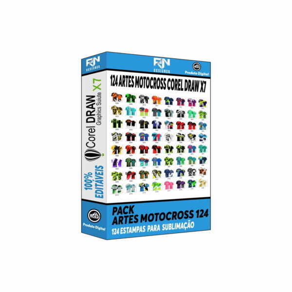 Motocross - 124 Artes - Pacote 1