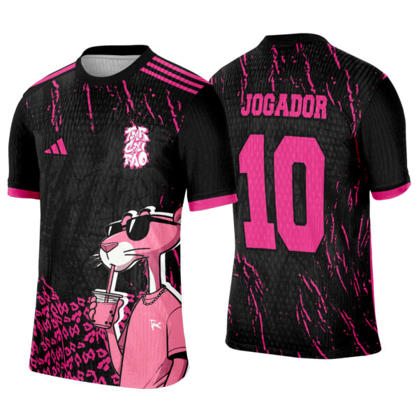 Terceirão 1042 Pantera Cor de Rosa - Arte Vetor