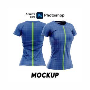 Mockup 010 Camisa Feminina Gola Redonda Photoshop TIF