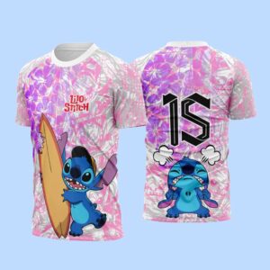 Interclasse 1002 Stitch Rosa Arte Vetor