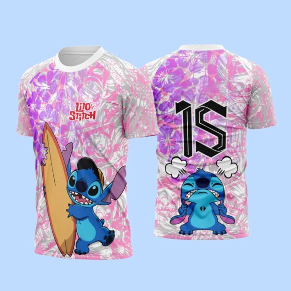 Interclasse 1002 Stitch Rosa Arte Vetor