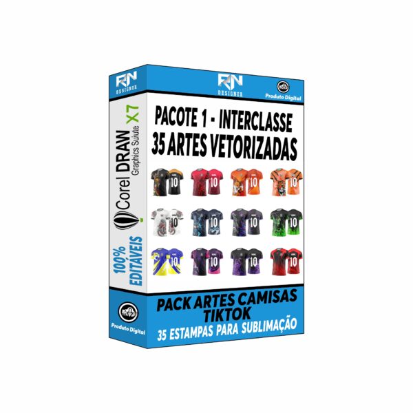 Interclasses Artes Vetor - Pacote 1 - 35 Artes