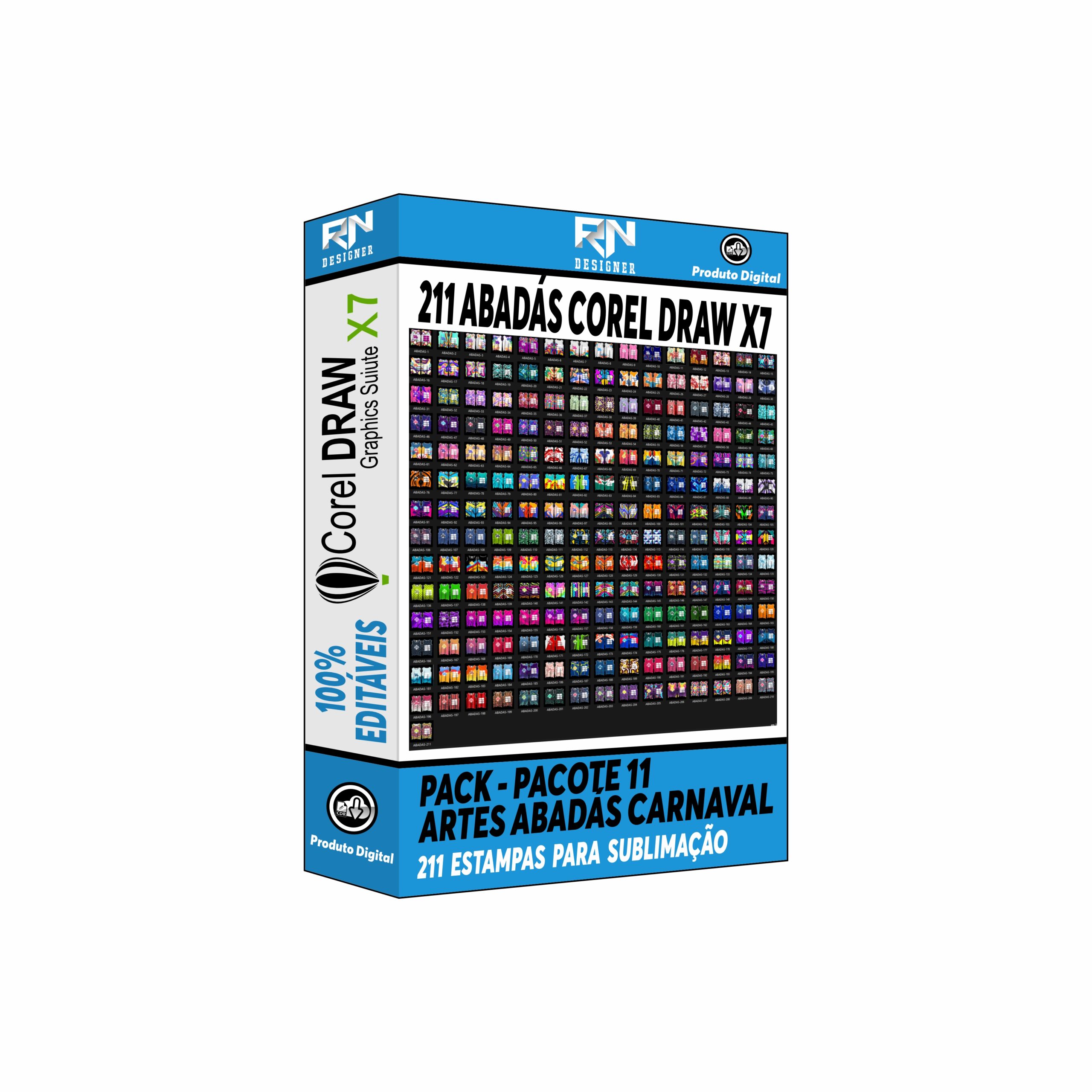 Abadás Carnaval - Pacote 11 - 211 Artes