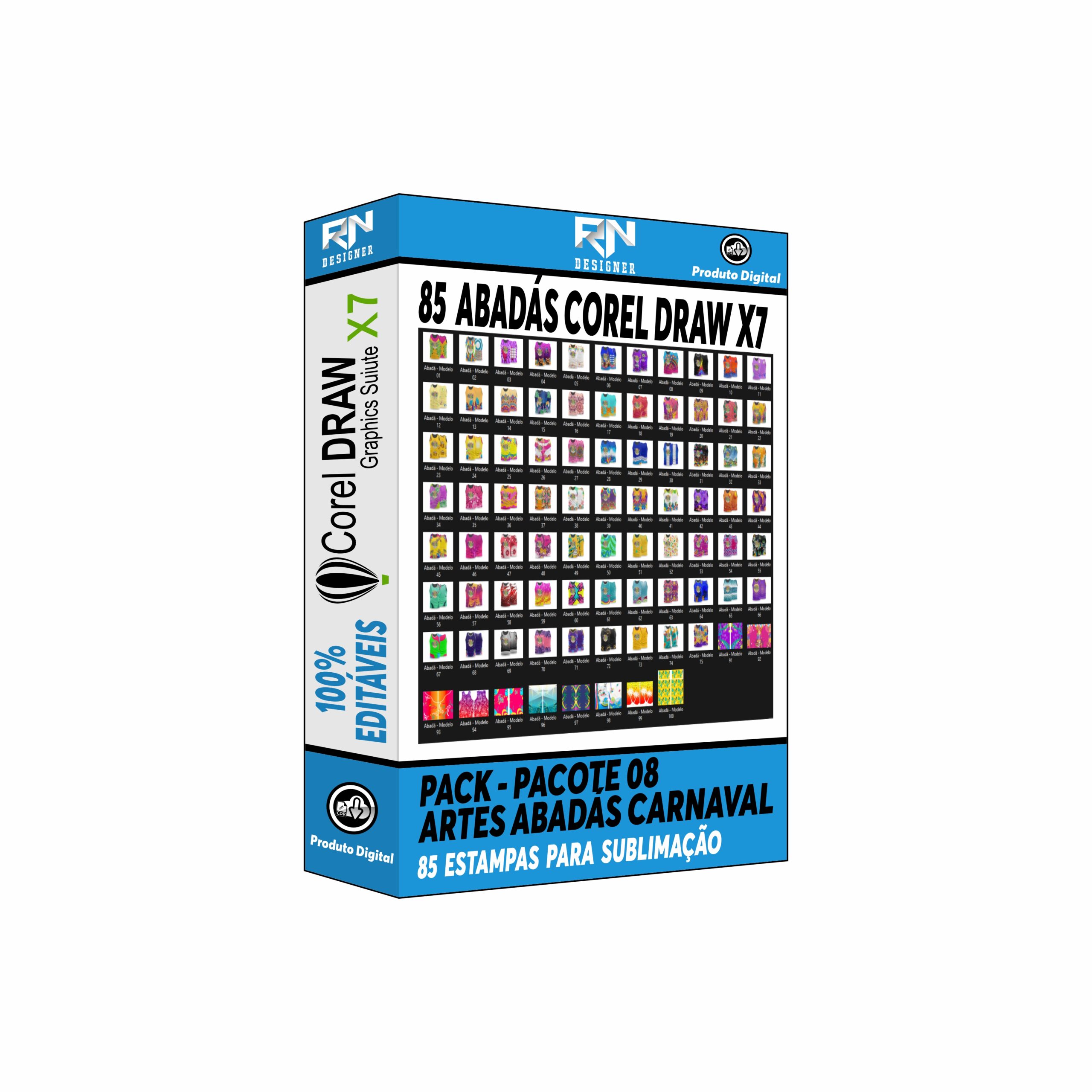 Abadás Carnaval - Pacote 8 - 85 Artes