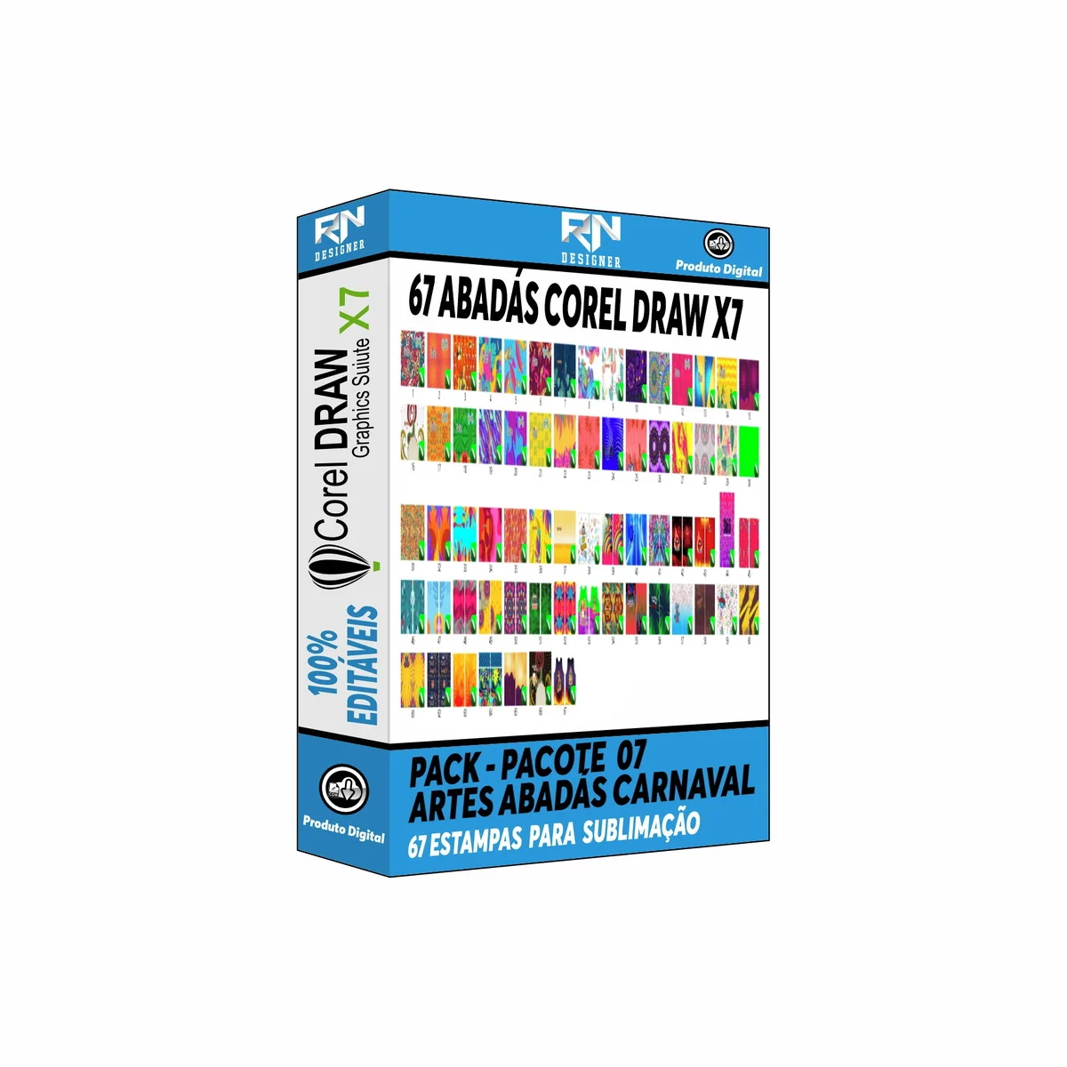 Abadás Carnaval - Pacote 7 - 67 Artes