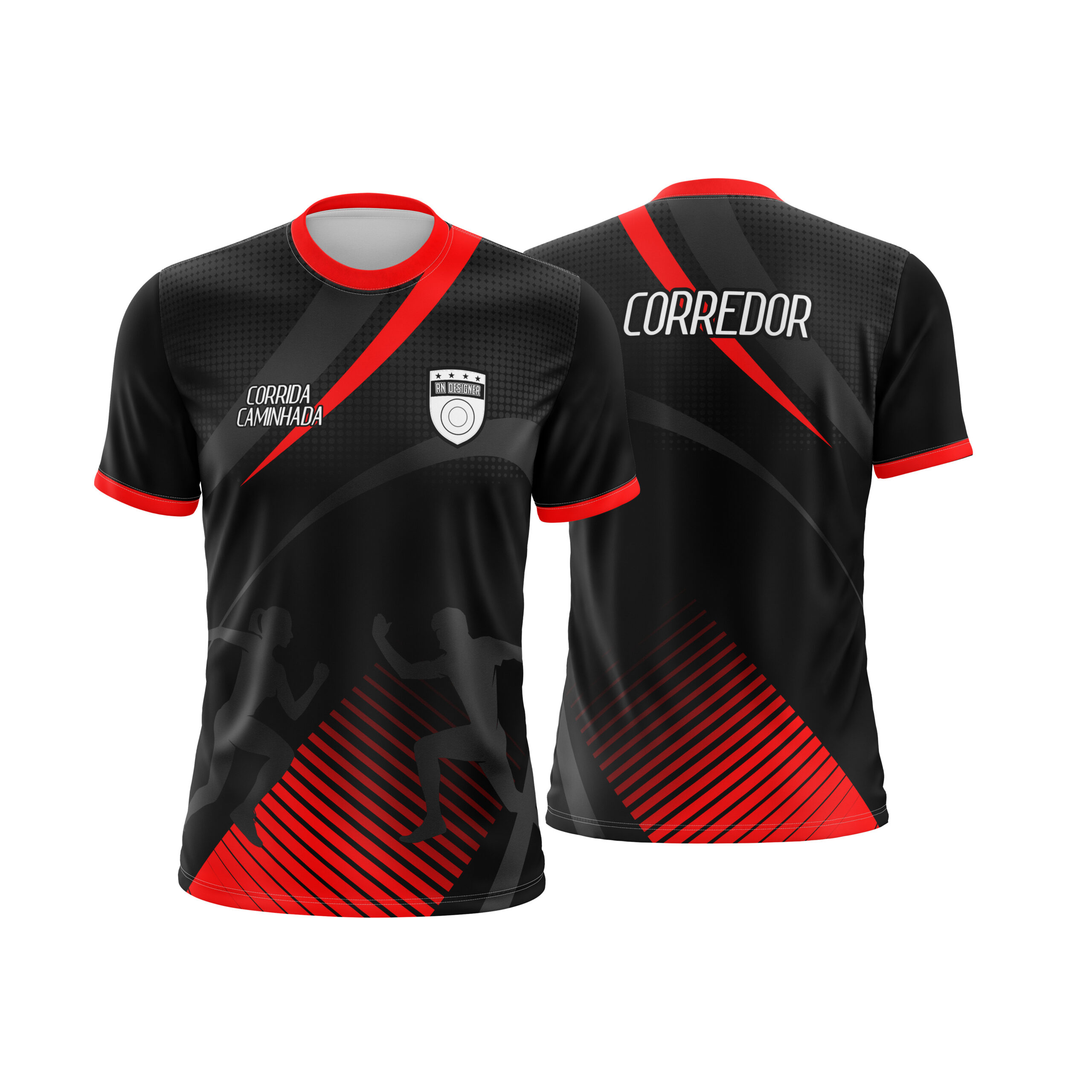 Corrida e Caminhada 003 Arte Vetor