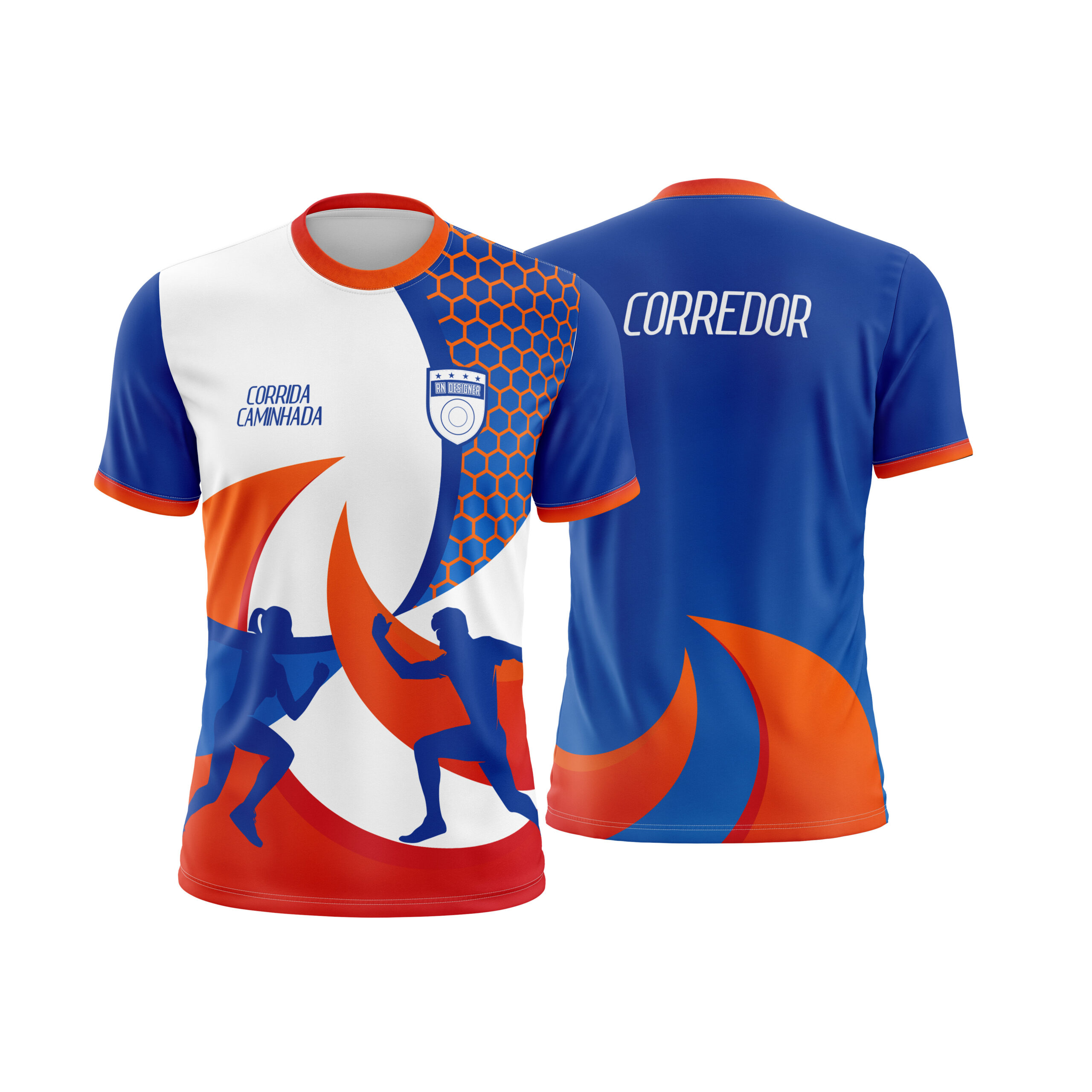 Corrida e Caminhada 006 Arte Vetor