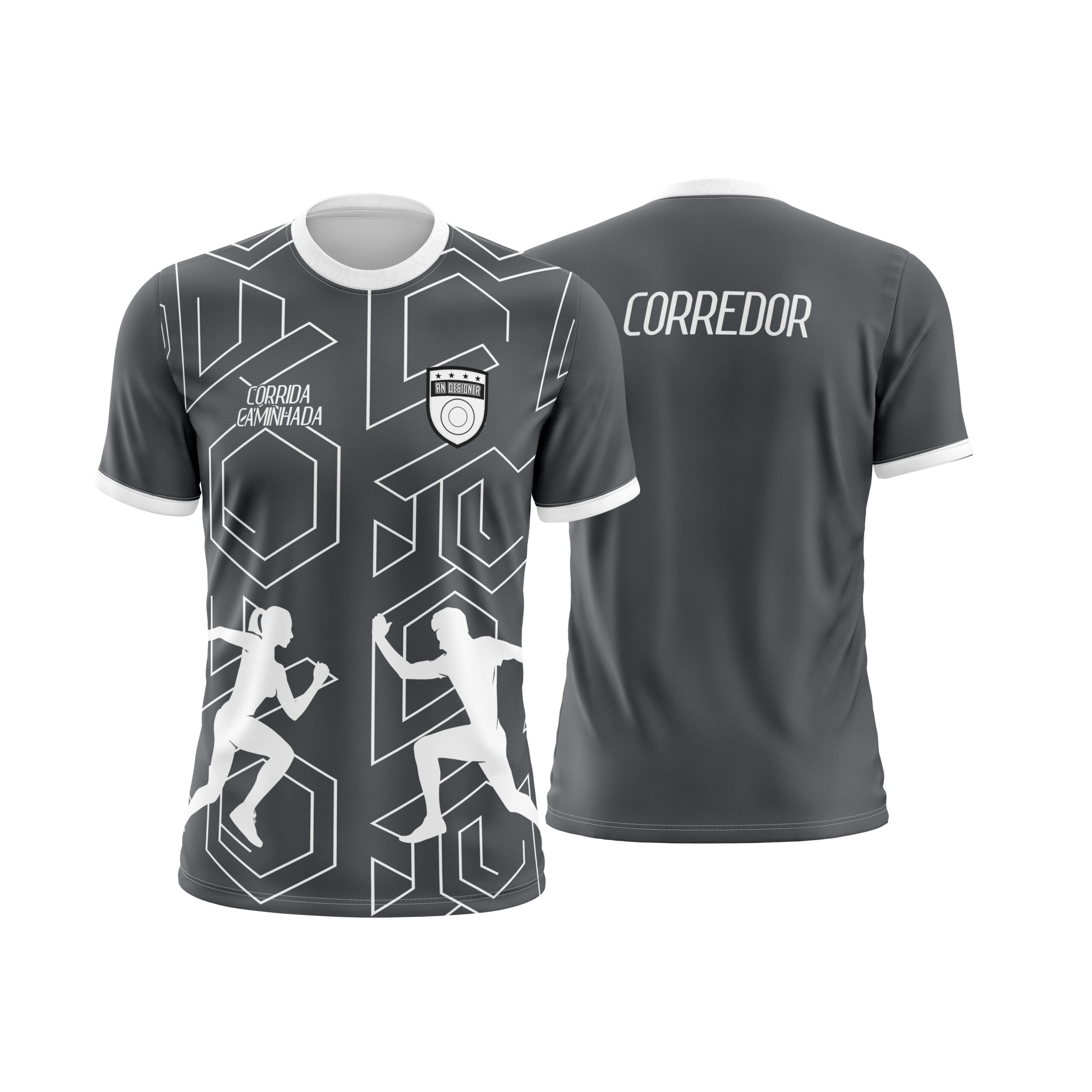 Corrida e Caminhada 009 Arte Vetor