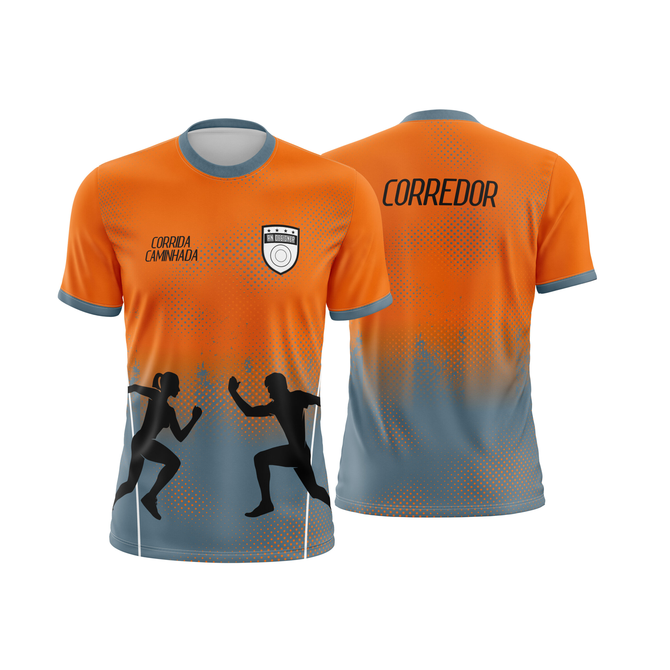 Corrida e Caminhada 018 Arte Vetor