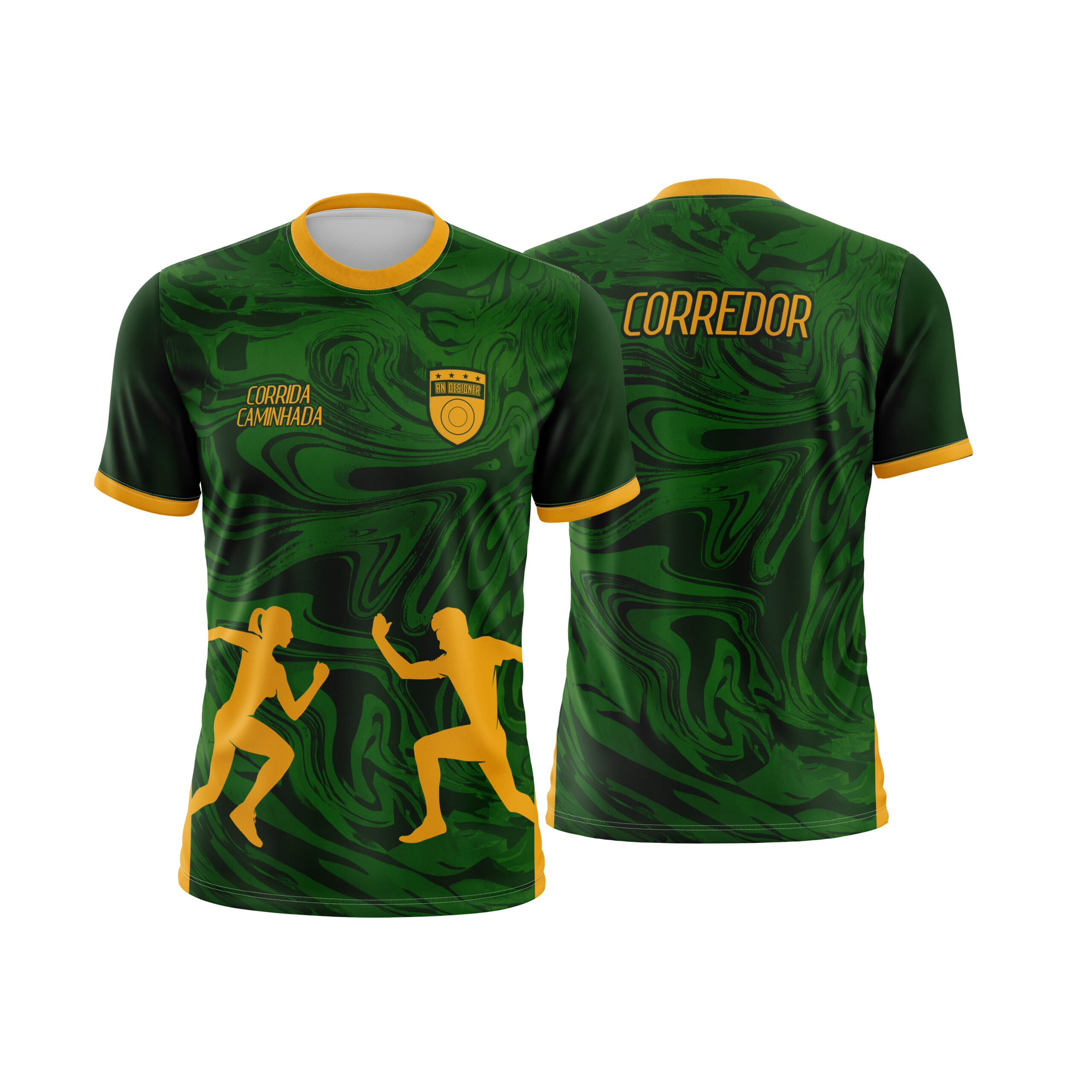 Corrida e Caminhada 028 Arte Vetor