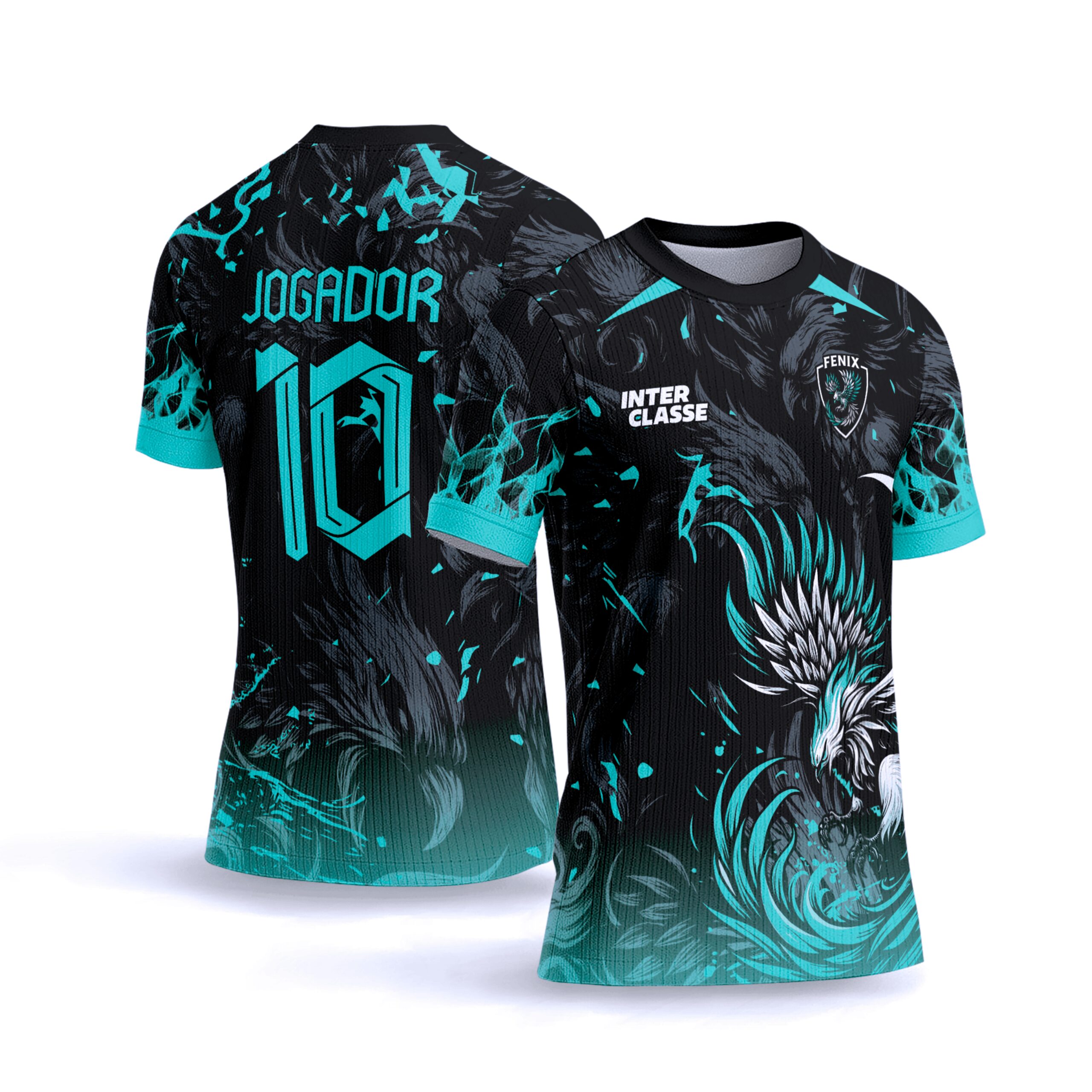 Interclasse 818 Fênix Turquesa Arte Vetor