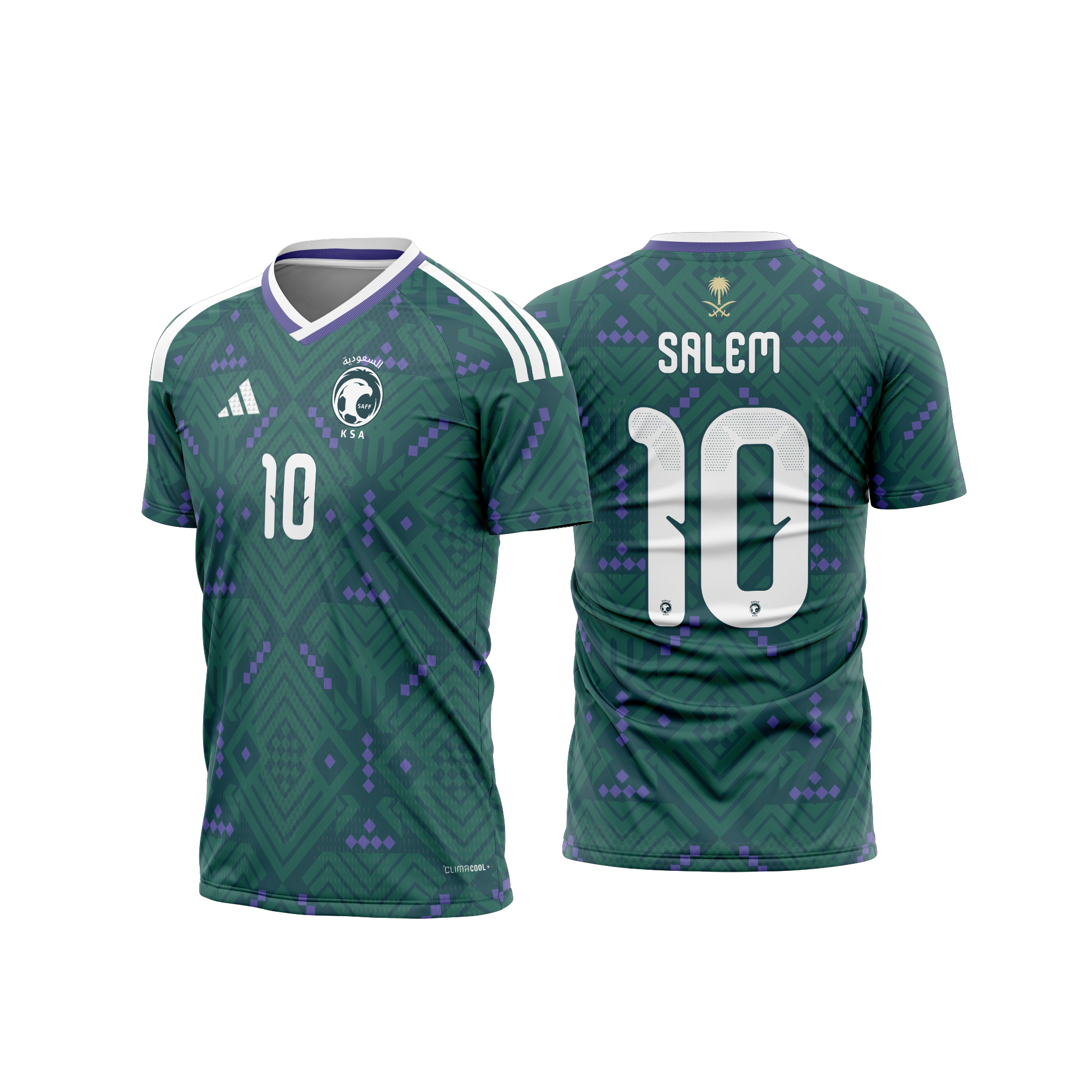 Arábia Saudita Titular Copa do Mundo 2026 Arte Vetor